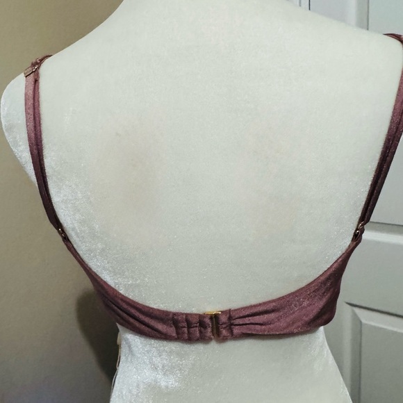 Free People x BOAMAR Twist Habana Bikini Top Women’s Size XL Truffle Shimmer NWT - Picture 9 of 12